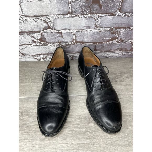 Salvatore Ferragamo Studio Black Cap Toe Oxford Dress Shoes Men Sz 11D US/44EU main image 15